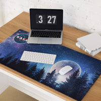 Tapis de souris gamer XXL : 100 % polyester, Base antidérapante en caoutchouc, Impressions vives par sublimation, Tissu doux et résistant, Couture de bordure de haute qualité qui ne se décolle pas, Bords arrondis, Largeur : 45,70 cm, Hauteur : 91,40 cm, Épaisseur : 0,4 cm