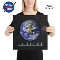 Affiche de la planète terre ∣ NASA SHOP FRANCE®