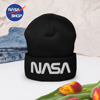 Bonnet NASA Noir Worm ∣ NASA SHOP FRANCE®