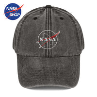 Casquette NASA Vintage Noire Meatball ∣ NASA SHOP FRANCE®