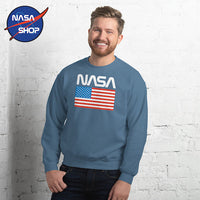 Nasa pull pour homme avec drapeau