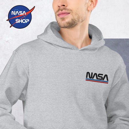 Sweat à Capuche ISAIA LAINE Gris - Broderie Contrastante - Taille XL - Neuf Avec étiquettes