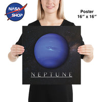 Poster  / Affiche de la planète Neptune en 16 x 16 pouces ∣ NASA SHOP FRANCE®