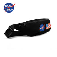 Sac banane noir avec le drapeau des USA ∣ NASA SHOP FRANCE®