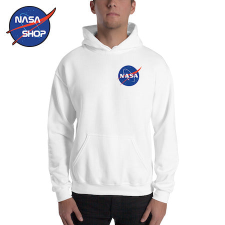 RED BRIDGE Sweat à Capuche NASA Pullover - Sweat-Shirt Homme Logo Brodé - Confortable Et Tendance