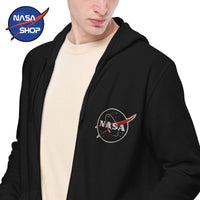 Sweat NASA Noir Meatball avec Zip