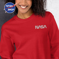 Pull NASA Femme Rouge 🌐