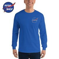 T Shirt NASA avec broderie couleur Bleu Royal ∣ NASA SHOP FRANCE®