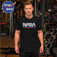 T Shirt Nasa Noir d'une excellente qualité avec le logo de l'agence spaciale désigner spécialement pour les fans de la NASA