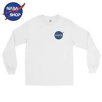 T Shirt à manche longue de la NASA Blanc pour Homme ∣ NASA SHOP FRANCE®