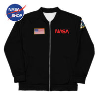 Veste NASA Noir avec Logo Worm ⣠NASA SHOP FRANCEŸ