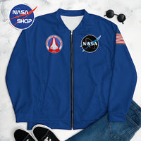 Veste bomber NASA Bleu Intense ∣ NASA SHOP FRANCE®