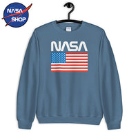 Nasa - Pull nasa pour homme avec le drapeau rouge