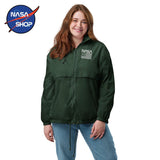 Coupe vent de la NASA pour femmes avec fermeture centrale et poche
