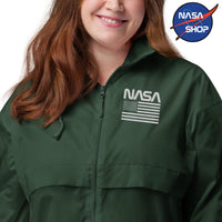 Coupe vent NASA idéal pour se protéger du vent et de la pluie avec zip, poche et capuche