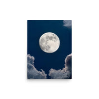 Poster de la lune format 12 x 16 pouces
