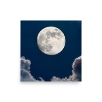 Poster de la lune couleur