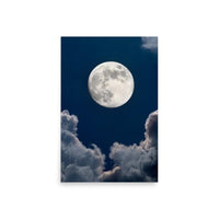 Poster de la lune grand format couleur