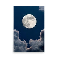 Poster de la lune au format portrait