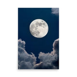 Poster de la lune au format portrait