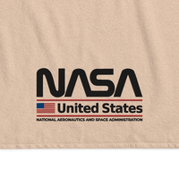Serviette de plage NASA couleur Sable avec le logo Worm