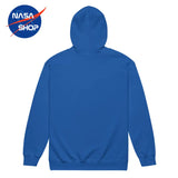 Sweat à capuche ARTEMIS 2 Bleu avec fermeture éclair en métal, doux et douillet