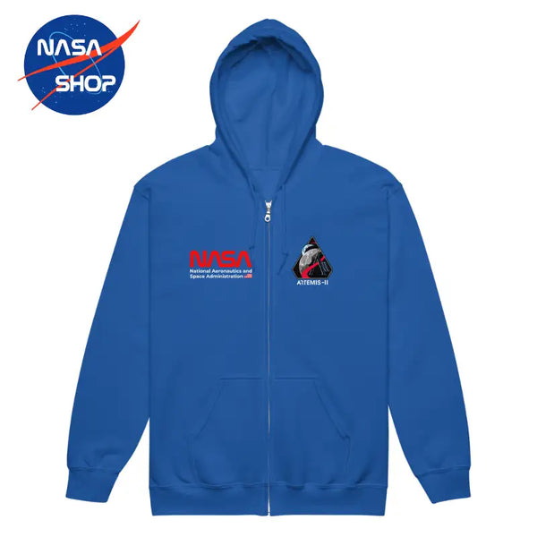 Sweat à capuche ARTEMIS 2 Bleu Royal doux et douillet