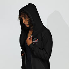 Sweat zippé NASA Meatball noir à zip indigo