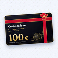 Carte cadeau NASA Shop France de 100 euros, édition prestige noir et or