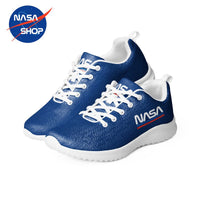 Chaussures de sport NASA bleues avec le logo Worm