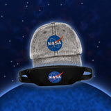 Pack Style Meatball NASA : casquette vintage brodée Meatball et sac banane noir Meatball