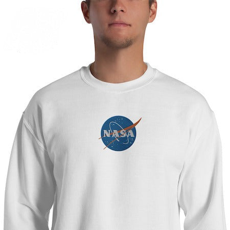 Sweat NASA Blanc – Grand Meatball Brodé