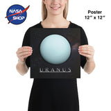 Affiche de la planète URANUS en 12 x 12 pouces ∣ NASA SHOP FRANCE®