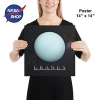 Affiche de Uranus en 14 x 14 pouces ∣ NASA SHOP FRANCE®