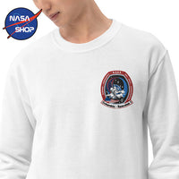 Blanc - Pull NASA Brodé Space Lab ∣ NASA SHOP FRANCE®