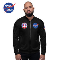 Bomber NASA Homme Noir ∣ NASA SHOP FRANCE®