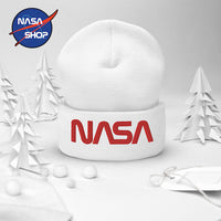 Bonnet NASA Blanc Worm ∣ NASA SHOP FRANCE®