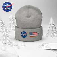 Bonnet NASA Gris Meatbal et le Drapeau ∣ NASA SHOP FRANCE®