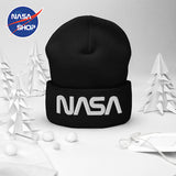 Bonnet NASA Worm Noir ∣ NASA SHOP FRANCE®
