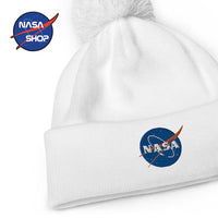 Bonnet à pompon NASA Blanc ∣ NASA SHOP FRANCE®