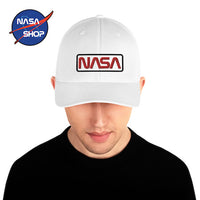 Casquette Blanche Homme NASA Filet Worm ∣ NASA SHOP FRANCE®