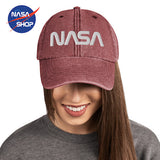 Casquette NASA Baseball Vintage Rouge ∣ NASA SHOP FRANCE®