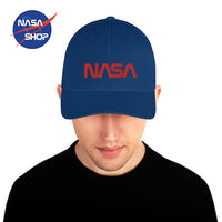 Casquette NASA Bleu Logo Rouge ∣ NASA SHOP FRANCE®