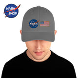 Casquette NASA Gris Logo Drapeau ∣ NASA SHOP FRANCE®