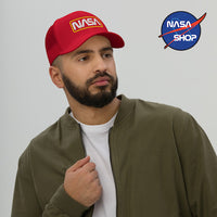 Casquette NASA Logo Blanc Rouge ∣ NASA SHOP FRANCE®