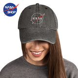 Casquette NASA Noire Vintage Meatball ∣ NASA SHOP FRANCE®