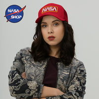 Casquette NASA Rouge TRUCKER ∣ NASA SHOP FRANCE®