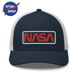 Casquette NASA Trucker Blanche et Noire ∣ NASA SHOP FRANCE®