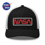 Casquette NASA Trucker Noir Blanc ∣ NASA SHOP FRANCE®