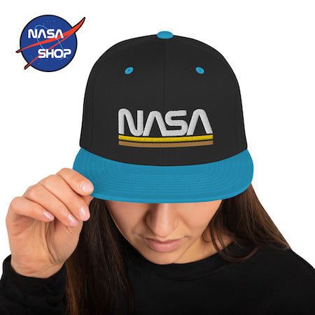 Casquette NASA Noire Visière SNAPBACK 🚀